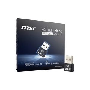 MSI AX1800 Nano WiFi USB Adapter interface cards/adapter USB 2.0