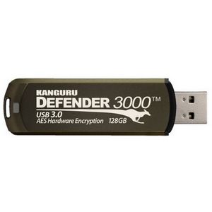 iStorage Kanguru Defender 3000™ SuperSpeed USB 3.0 | Secure Flash Drive | FIPS 140-3 Level 3 pending, FIPS 140-2 Level 3 Certified | AES-XTS 256-bit Hardware Encryption | TAA Compliant|