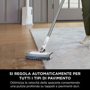 Sharkclean BU3521EU stick vacuum/electric broom 2-in-1 stick vacuum Battery Dry Bagless 21.6 W Blue, White