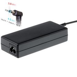 Strujni adapter za laptop AKYGA AK-ND-26 (19.5V/4.62A, 90W, 4.5x3.0 mm + pin, HP, unutarnji) crni