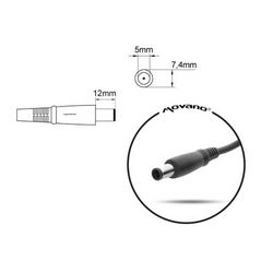 Punjač za laptop MITSU 19.5V 3.33A (7.4x5.0 pin) - HP