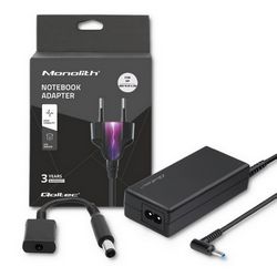 Adapter za napajanje za HP Qoltec 51728 (65W, 19V, 3.33a, 4.53.0+pin, Adapter 4.53.0+pin/7.45.0+pin, +kabel za napajanje)