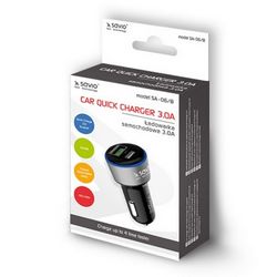 Punjač za brzo punjenje savio savio savio sa-06/b 3.0a, 2xusb