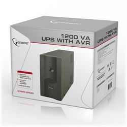 Neprekidno napajanje GEMBIRD UPS-PC-1202AP (Line-Interactive, 1.2 kVA, 720 W, 4 utičnice)