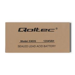 Baterija QOLTEC 53035 AGM (12V, 45Ah, max 540A)