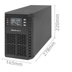 Neprekidno napajanje QOLTEC UPS 1KVA (faktor snage 1.0, LCD, EPO)