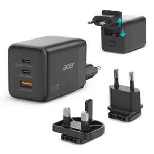 Acer HP.DSCAB.019 mobile device charger Universal Black AC Fast charging Indoor