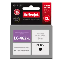 Activejet AB-462BNX Ink for Brother printer, Replacement Brother LC-462XLBK; Supreme; 64 ml; black.