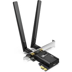 Adapter AX3000 Dual Band Wi-Fi 6 Bluetooth PCI Express BRZINA: 2402 Mbps na 5 GHz + 574 Mbps na 2,4 GHz SPECIJALA: 2× vanjske antene visokog pojačanja ZNAČAJKE: MU-MIMO/ OFDMA/ 1024 QAM/ HE160/ WPA3