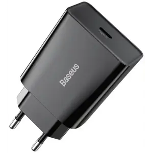 Adapter BASEUS Mini Quick Charger 20W, USB-C, Black, CCFS-SN01