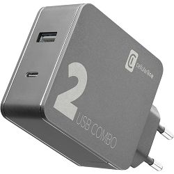 Adapter CELLULARLINE 2 port - USB i Type-C 42W