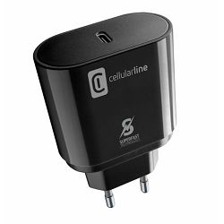 Adapter CELLULARLINE USB-C + kabel USB-C 25W