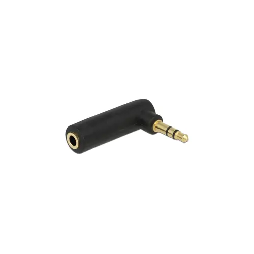 Adapter DELOCK, 3.5mm TRS (M) na 3.5mm TRS (Ž), kutni, polybag 65364