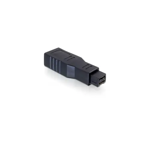 Adapter DELOCK, FireWire 9-pin (M) na FireWire 6-pin (Ž), crni 65154