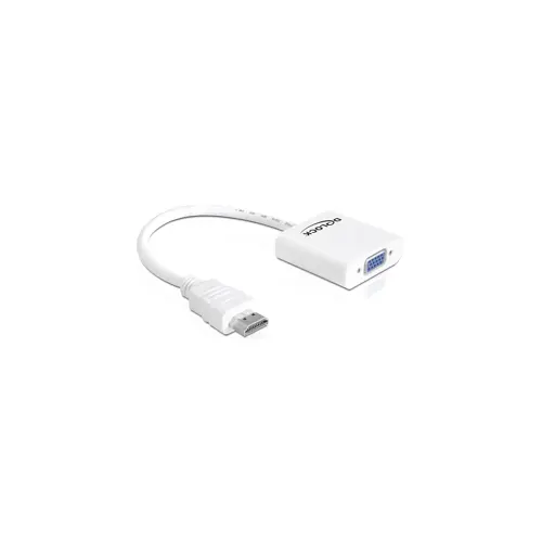 Adapter DELOCK, HDMI (M) na VGA (Ž), blister