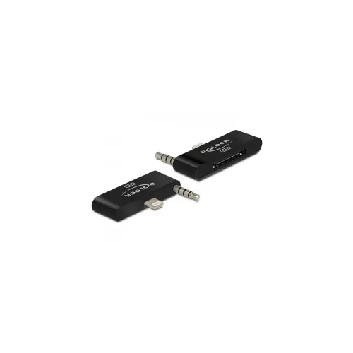 Adapter DELOCK, iPhone 5, 8-pin (M) + audio na 30-pin (Ž)