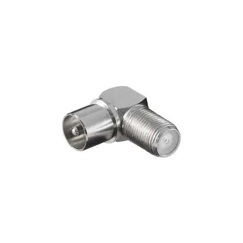Adapter GOOBAY, F konektor (Ž) na antenski (M), kutni