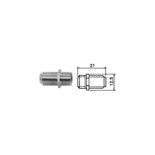 Adapter GOOBAY, F konektor (Ž) na F konektor (Ž), ravni, bulk