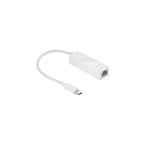 Adapter GOOBAY, USB Type-C (M) na GB LAN RJ45, bijeli, bulk