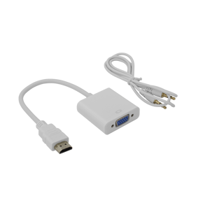 Adapter HDMI Muški -> VGA Ženski + Audio / RETAIL