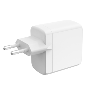 Adapter KSIX Gan ultrabrzi 65W PD & PPS, 2 x USB-C + 1 x USB-A, bijeli