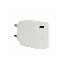 Zidni punjač KSIX, USB-C 20W PD bijeli