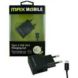 Adapter kućni MAXMOBILE 3.0 QUICK CHARGE USB + type C