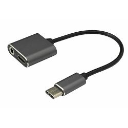 Adapter SBOX USB C - TYPE C + 3.5mm