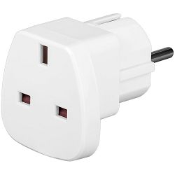 Adapter ŠUKO M - ENG Ž plosnati bijeli