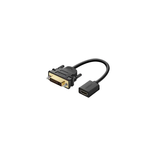 Adapter UGREEN, HDMI (Ž) na DVI (M), 15cm, crni