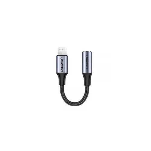 Adapter UGREEN, Lightning na 3.5mm (Ž), sivi