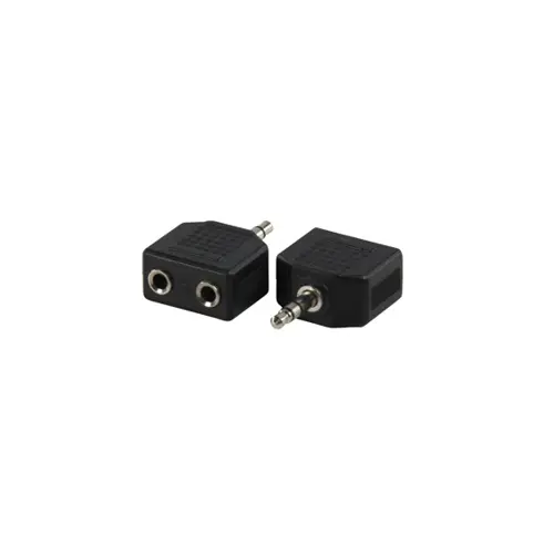 Adapter VALUELINE, 3.5mm TRS (M) na 3.5mm TRS (Ž) + 3.5mm TRS (Ž)