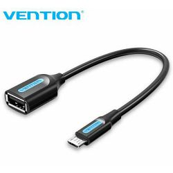 Adapter VENTION CCUBB OTG mikro na USB, 0.15 m PVC crni
