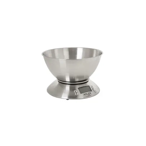 Adler AD 3134 Electronic kitchen scale Stainless steel Round