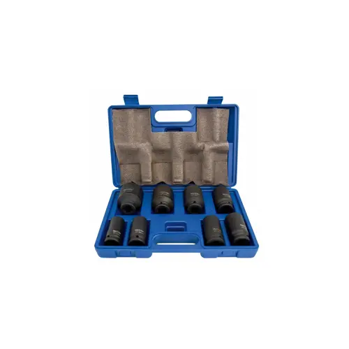 Utikači za utjecaj Adler, 3/4", 8 komada (ADLER IMPACT SOCKETS 3/4" 8pcs.)