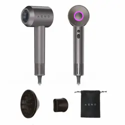 AENO Hair Dryer HD1, high speed, airflow 100 km/h, NTC sensor, 1500W, ionization, incl. diffusor, concentrator, travel bag