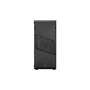 Aerocool Menace Saturn FRGB Midi-Tower, Tempered Glass - black