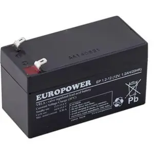AGM battery EUROPOWER EP series 12V 1.2Ah (Service life 6-9 years)