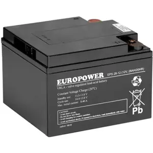 AGM battery EUROPOWER EPS series 12V 28Ah (Service life 8-12 years)