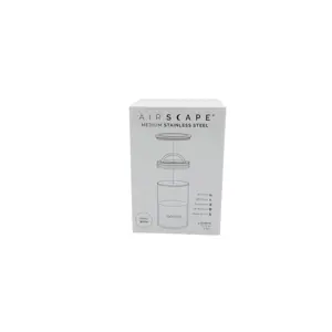 Airscape? Edelstahl-Aromabeh?lter mittel, wei? matt