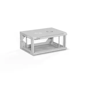 ALANTEC 19" 4U 600x450 wall-mounted cabinet, grey