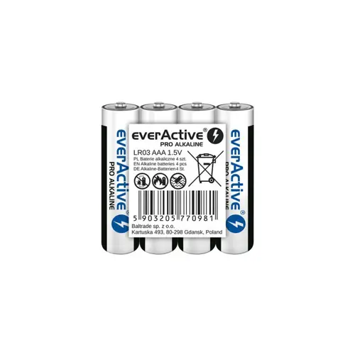 Alkalne baterije AAA EVERACTIVE Pro LR03 4 komada (LR03, 4 komada)