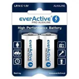 Alkaline batteries everActive Pro Alkaline LR14 C - blister card - 2 pieces
