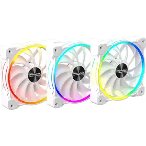 Alpenföhn 120mm Wing Boost 3 ARGB High Speed PWM Fan, Triple - White