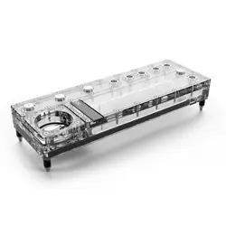 Alphacool Core Distro Plate 360 mm Left VPP/D5, ARGB - Acrylic