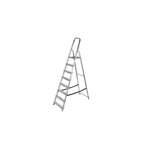 Aluminium ladder freestanding 8 steps 150kg