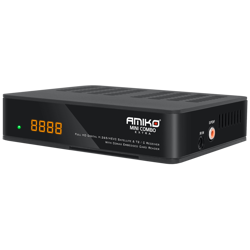 Amiko Prijemnik DVB-S2+T2/C, HEVC/H.265, Full HD,USB PVR,LAN - MINI COMBO Extra