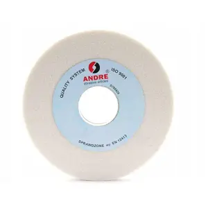 ANDRE FLAT GRINDING WHEEL 200mm x 20mm x 51mm 99A60K7VE01-35 WHITE "TYPE 1"