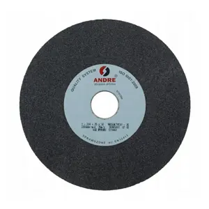 ANDRE FLAT GRINDING WHEEL 200mm x 25mm x 32mm 98C60K7VC01-35 BLACK "TYPE 1"