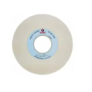 ANDRE FLAT GRINDING WHEEL 250mm x 25mm x 76mm 99A60K7VE01-35 WHITE "TYPE 1"